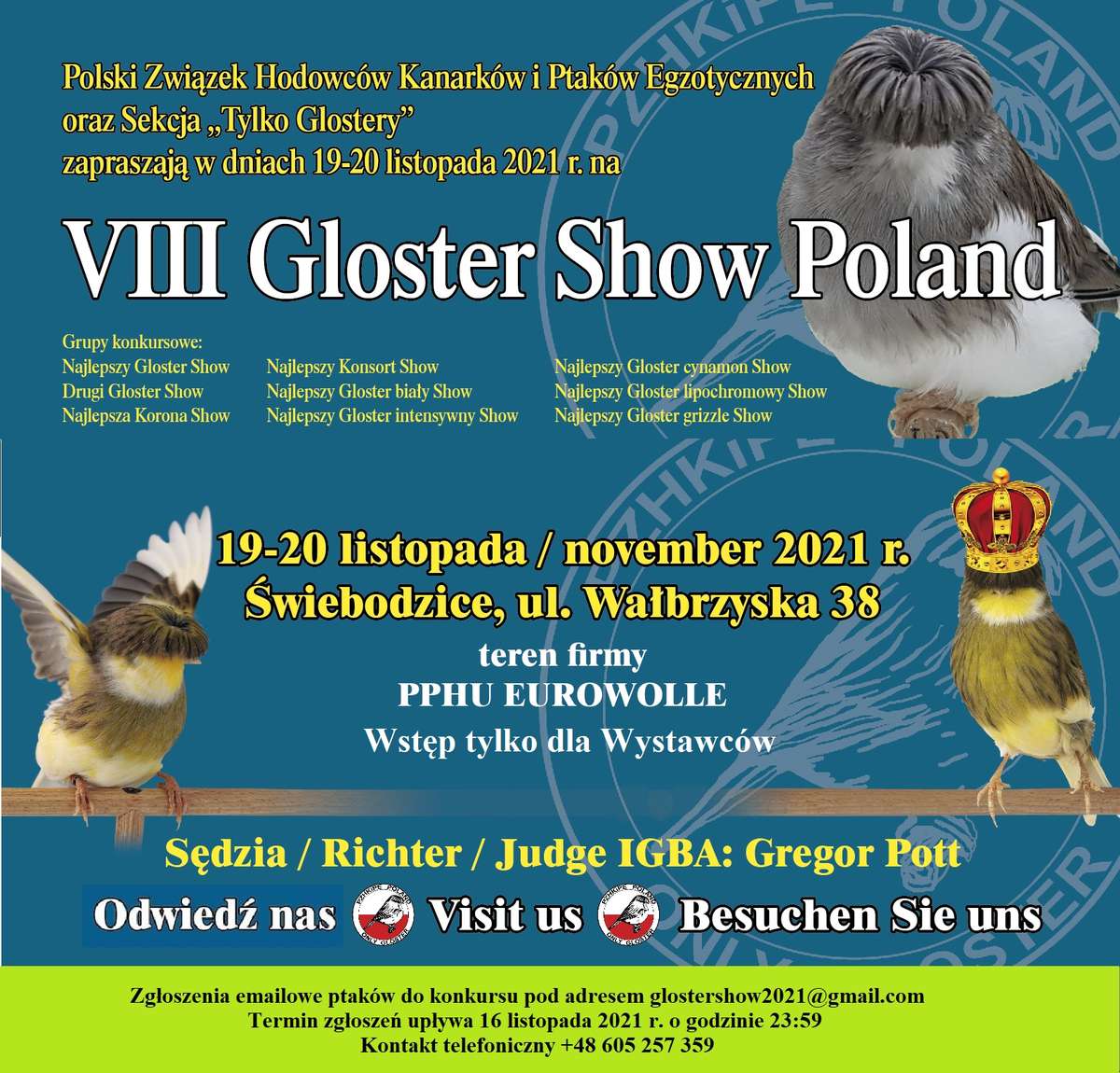 Gloster Show Poland 2021 informacje